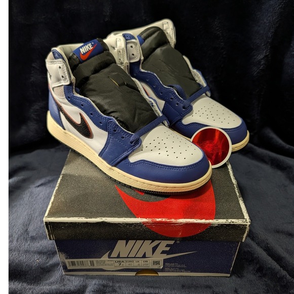 Jordan Shoes - Nike Air Jordan 1 High OG Rare Air Deep Royal Blue 7Y / Women's 8.5 FD1437-100